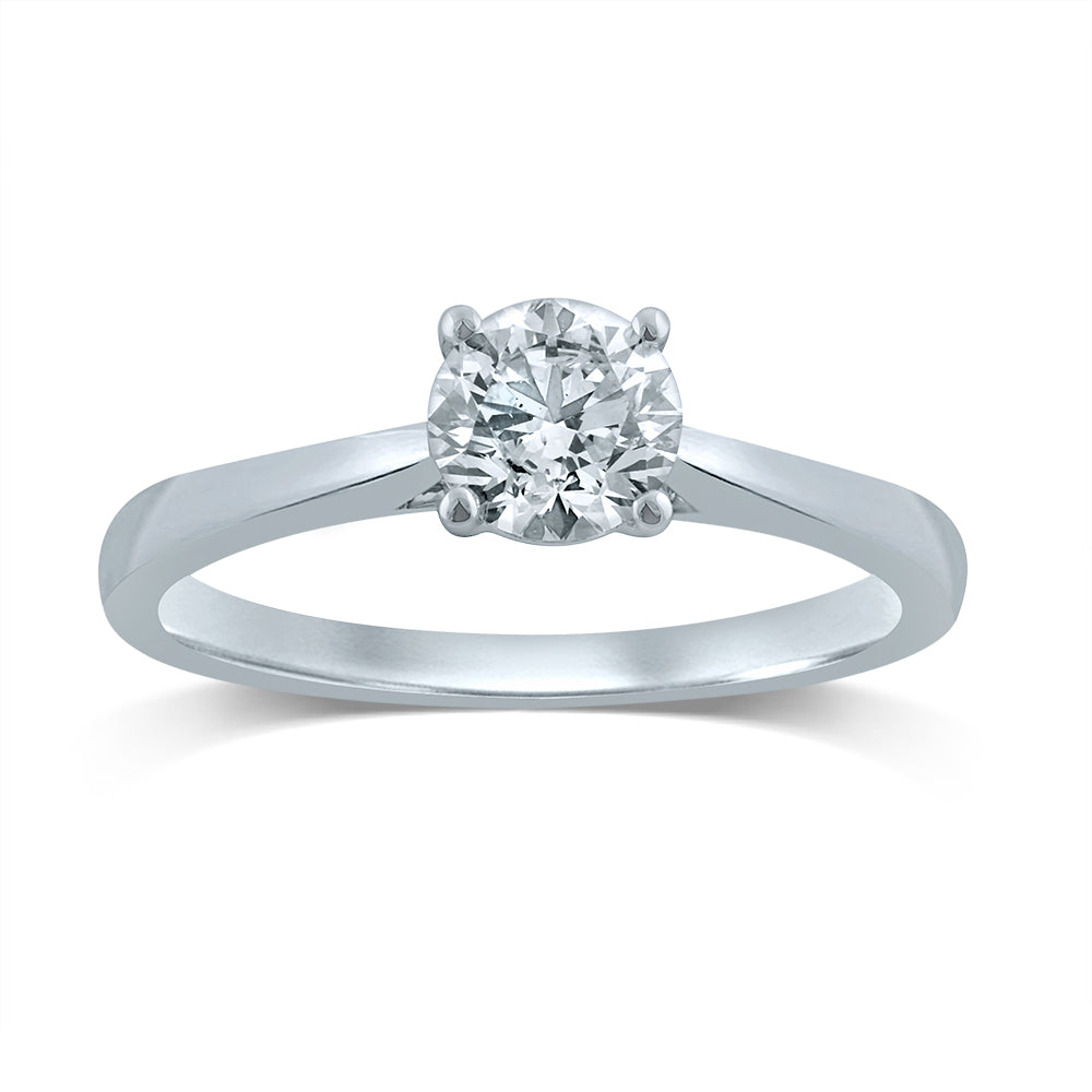 Luminesce Lab Grown 18ct White Gold 0.70 Carat Diamond Solitaire Ring