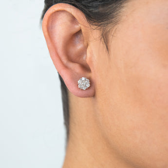 9ct Yellow Gold 1 Carat Diamond Stud Earrings