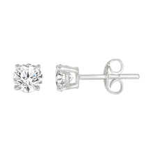 Load image into Gallery viewer, 9ct White Gold 1/2 Carat Diamond Stud