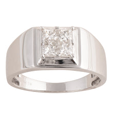 Load image into Gallery viewer, Seamless Love 9ct White Gold 1 Carat Diamond Gents Ring