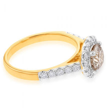 Load image into Gallery viewer, 18ct Yellow Gold 1.50 Carat Diamond Ring With 1 Carat Australian Diamond