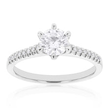 Load image into Gallery viewer, 18ct White Gold 0.80 Carat Solitaire with 0.70 Carat Certified Centre Diamond