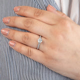 18ct White Gold 0.80 Carat Solitaire with 0.70 Carat Certified Centre Diamond