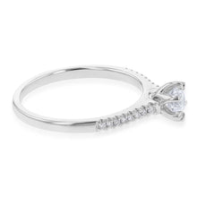 Load image into Gallery viewer, 18ct White Gold 0.60 Carat Solitaire with 1/2 Carat Certified Centre Diamond