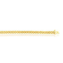 Load image into Gallery viewer, Gold Plated Sterling Silver 1/2 Carat Diamond Tennis Bracelet 19.5CM