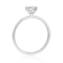 Load image into Gallery viewer, 18ct White Gold Solitaire Ring with 0.50 Carat GI SI Certified Diamond