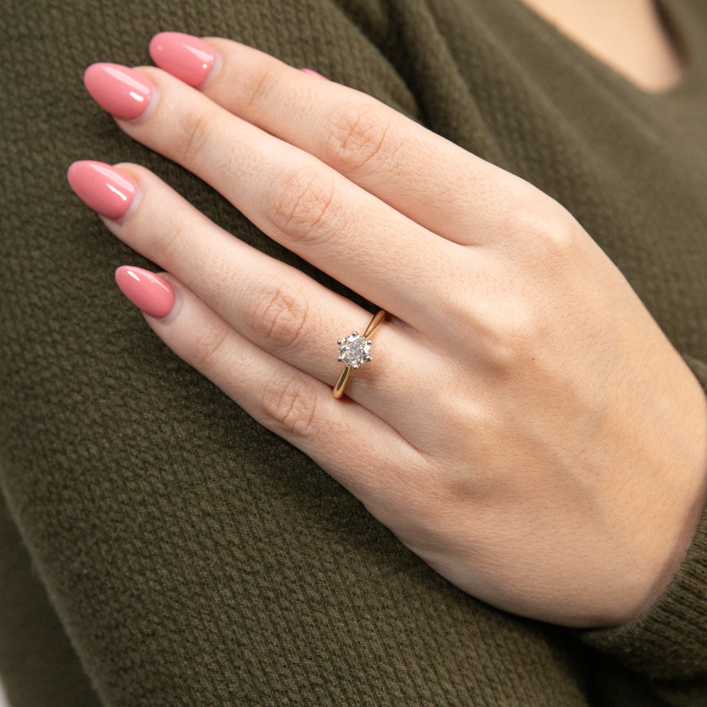 18ct gold on sale 1ct diamond ring