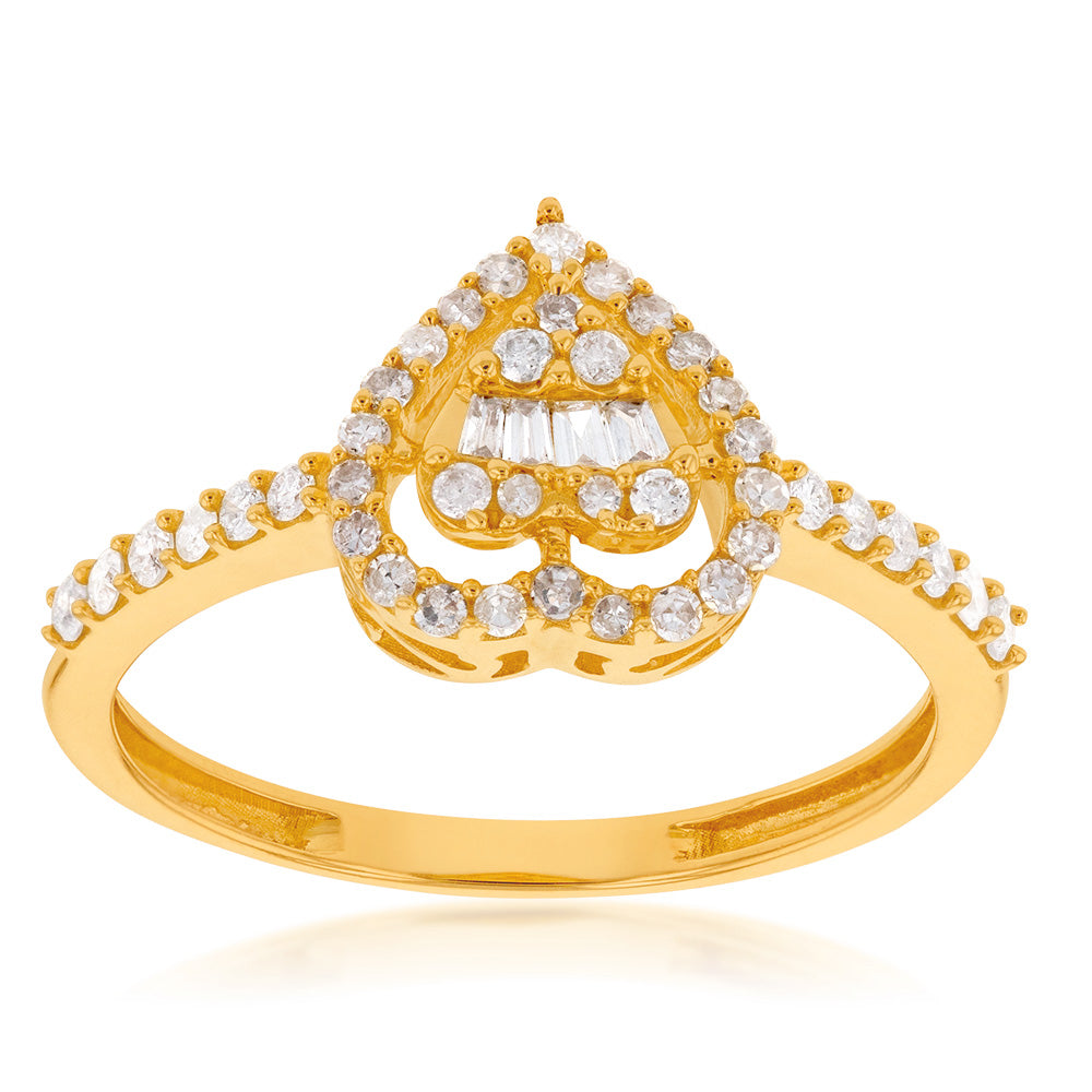 3 heart ring discount