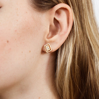14ct Yellow Gold 1/2 Carat Diamond Stud Earrings