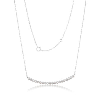 14ct White Gold 1/2 Carat Diamond 45cm Chain With 20 Diamonds