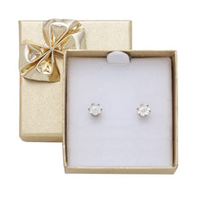 Load image into Gallery viewer, Gift Boxed Hypo Allergenic Gold Plated Diamond Studs