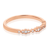 10ct Rose Gold 1/10 Carat Diamond Ring