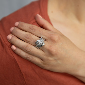 10ct White Gold 1 Carat Diamond Ring