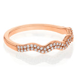10ct Rose Gold 1/5 Carat Diamond Ring
