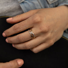 Load image into Gallery viewer, 9ct Yellow Gold Diamond Ring with 4 Brilliant Diamonds