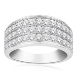 10ct White Gold 1 Carat Diamond Claw Ring