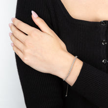 Load image into Gallery viewer, Siver 1/2 Carat Diamond Tennis Bracelet