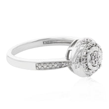 Load image into Gallery viewer, Sterling Silver 1/10 Carat Diamond Dress Ring
