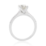 18ct 1.10 Carat Diamond with 1.00 Carat CERTIFIED Diamond Solitaire Ring