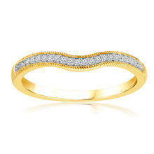 Load image into Gallery viewer, 10ct Yellow Gold 0.05 Carat Diamond Claw Ring