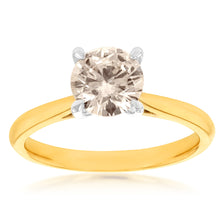 Load image into Gallery viewer, 9ct Yellow Gold Solitaire Ring With 1 Carat Australian Diamond
