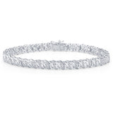 Sterling Silver 1/2 Carat 18.5cm Diamond Bracelet