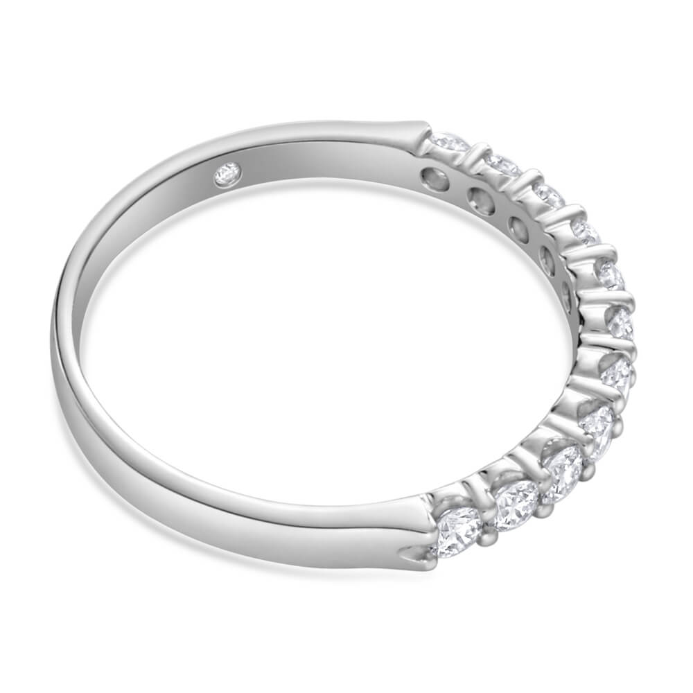 1/2 Carat Flawless Cut 18ct White Gold Diamond Bridal Ring