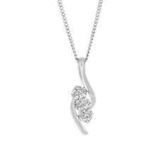 Load image into Gallery viewer, Flawless Cut 9ct White Gold Diamond Pendant (TW=15pt)