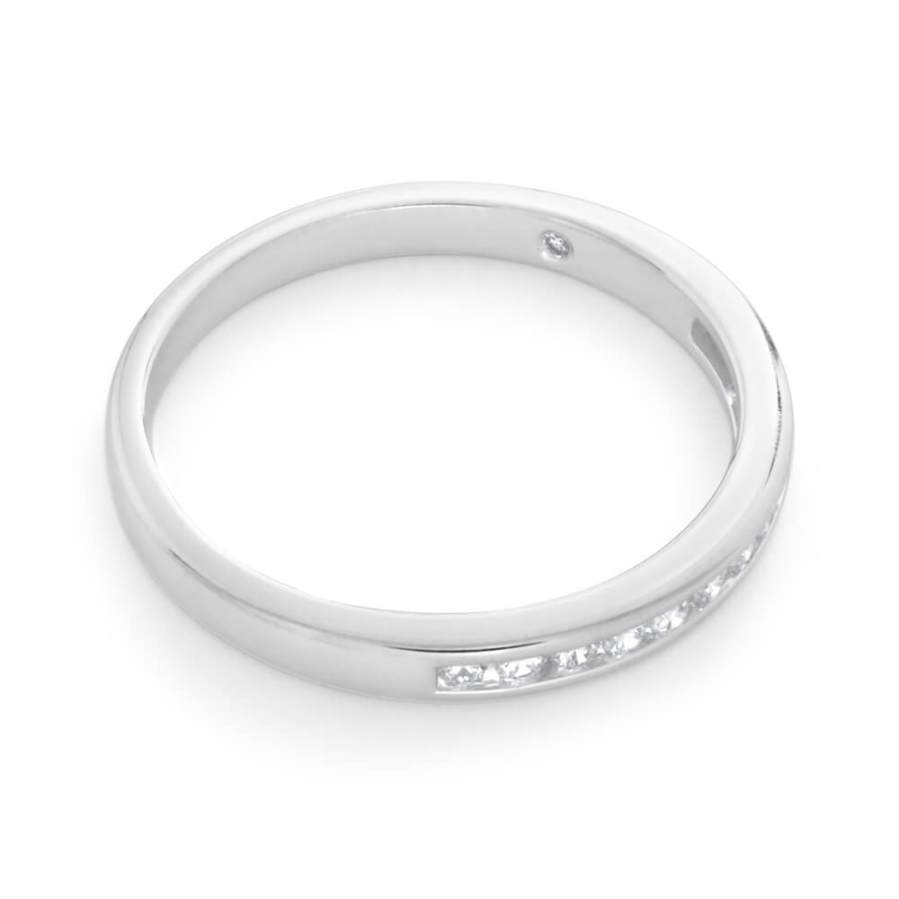 1/4 Carat Flawless Cut 18ct White Gold Diamond Ring With 13 Diamonds