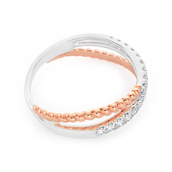 Flawless Cut 9ct Rose Gold ¼ Carat Diamond Ring