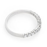 Flawless Cut 18ct White Gold Diamond Curve Ring
