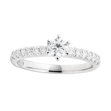 Load image into Gallery viewer, Flawless Cut Platinum Diamond Accent Ring