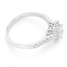 Load image into Gallery viewer, Flawless Cut Platinum Diamond Halo Ring