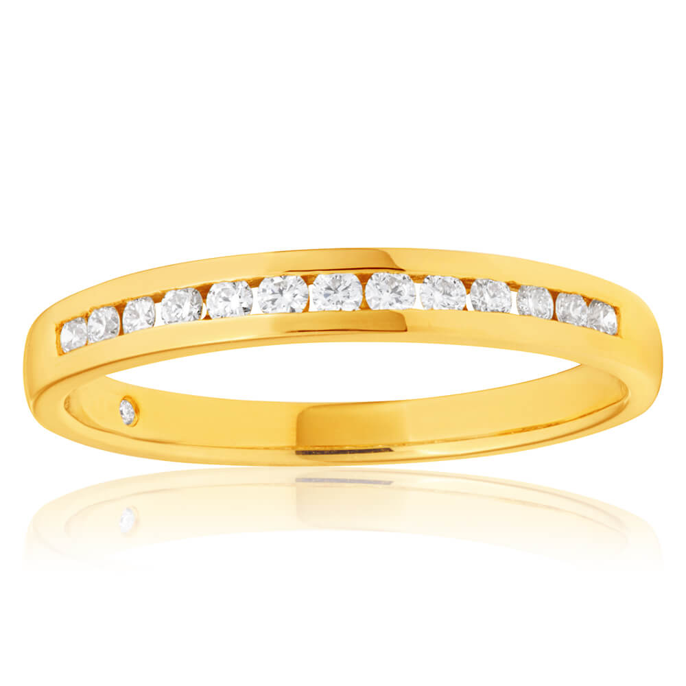 1/5 Carat Flawless Cut 18ct Yellow Gold Diamond Ring