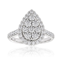 Load image into Gallery viewer, Flawless 1 Carat 9ct White Gold Diamond Ring