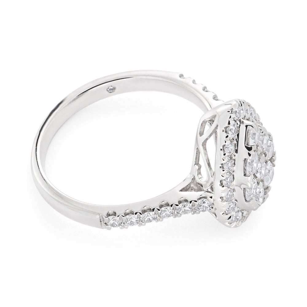 Flawless 1 Carat 9ct White Gold Diamond Ring