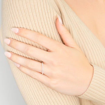 1/5 Carat Flawless Eternity Ring in 18ct White Gold