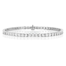 Load image into Gallery viewer, Flawless 9ct White Gold Tennis Diamond Bracelet (TW=1.00ct)