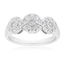 Load image into Gallery viewer, Flawless Cut 9ct White Gold with 0.60 carat of Diamonds