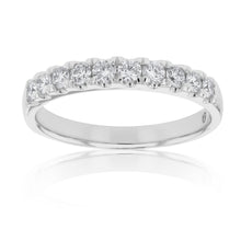 Load image into Gallery viewer, Flawless Cut Platinum 1/2 Carat Diamond Eternity Band