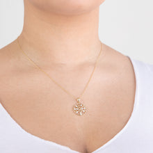 Load image into Gallery viewer, Flawless 10-14PT Diamond Tree of Life Pendant Set In 9ct Yellow Gold on Tiffany Chain