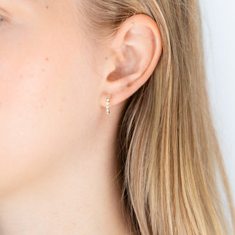 Flawless Cut 1/5 Carat Stud Earring in 9ct Yellow Gold