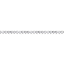 Load image into Gallery viewer, Memoire 18ct White Gold 1 Carat Diamond Bezal Tennis Bracelet