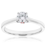 Luminesce Lab Grown 18ct White Gold 1/2 Carat Diamond Solitaire Engagment Ring