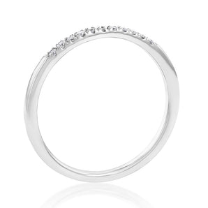 Luminesce Lab Grown Diamond 1/10 Carat Eternity Ring in 9ct White Gold