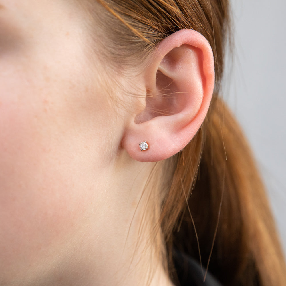 Diamond stud shop earrings 3 carat