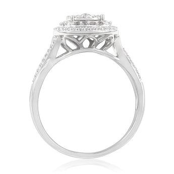 Luminesce Lab Grown Diamond 1/4 Carat Dress Ring in Sterling Silver