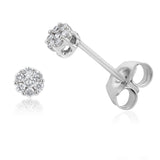Luminesce Lab Grown 1/10 Carat Diamond Stud Earrings in Sterling Silver