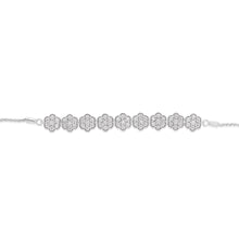 Load image into Gallery viewer, 1/5 Carat Luminesce Lab Grown Diamond Silver Bolo Bracelet