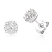 Load image into Gallery viewer, Luminesce Lab Grown Diamond Silver Studs